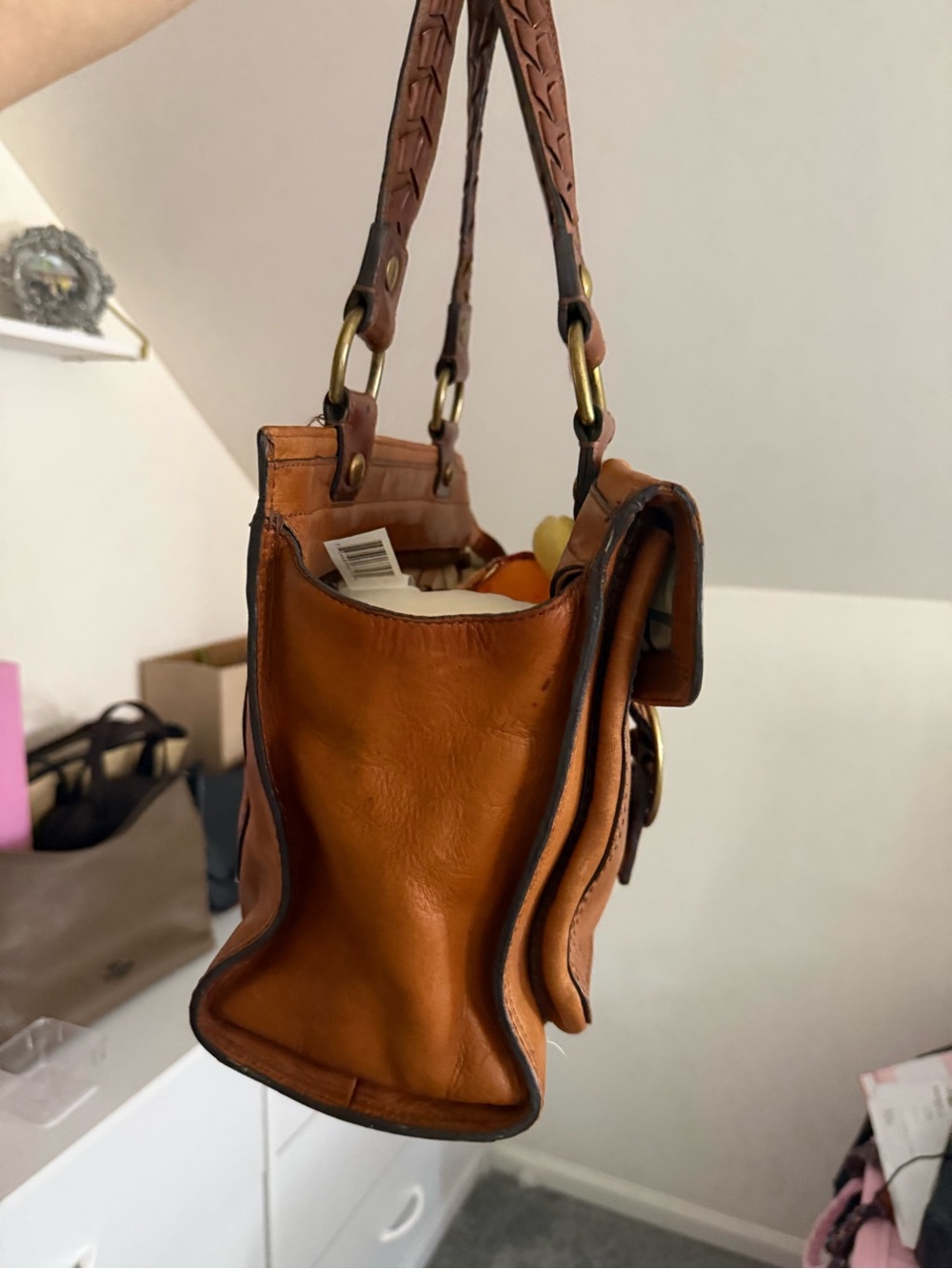 Coach Bleecker Tattersall Whipstitched Hand Bag - Picture 3 of 13